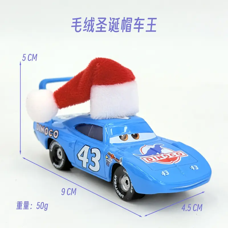 Cross-Border Cars Christmas Hat Series Christmas Gift Lightning Mcqueen Alloy Racing Toy Boy