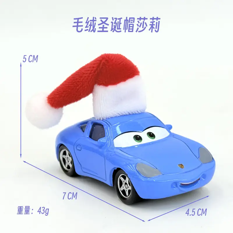 Cross-Border Cars Christmas Hat Series Christmas Gift Lightning Mcqueen Alloy Racing Toy Boy