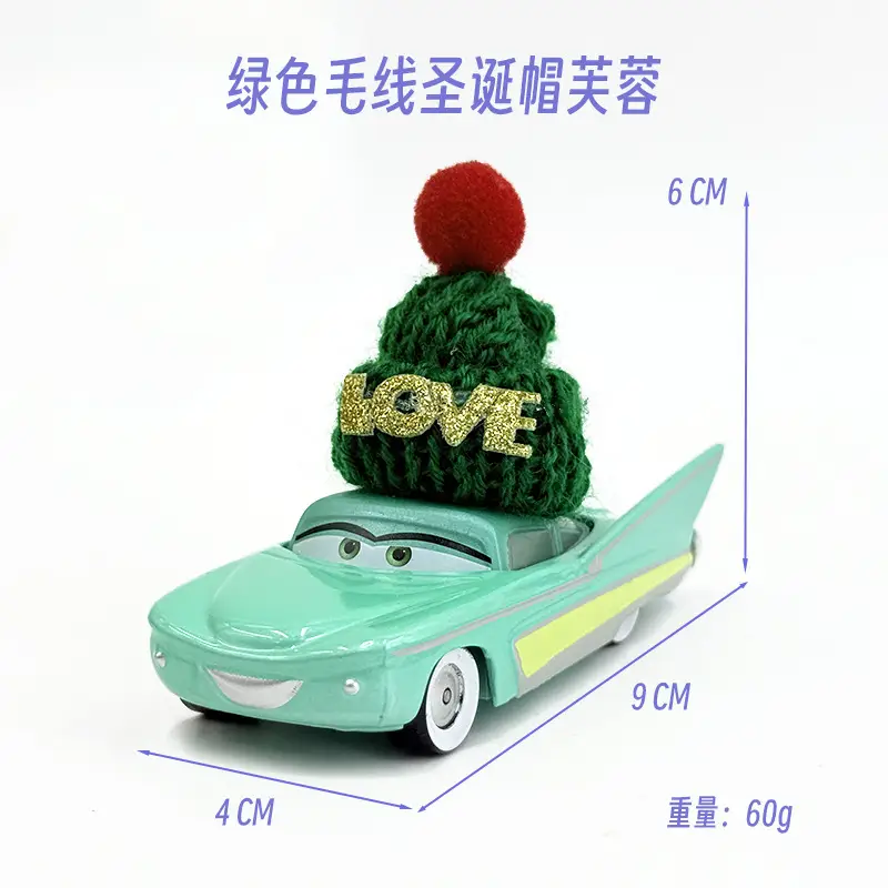 Cross-Border Cars Christmas Hat Series Christmas Gift Lightning Mcqueen Alloy Racing Toy Boy