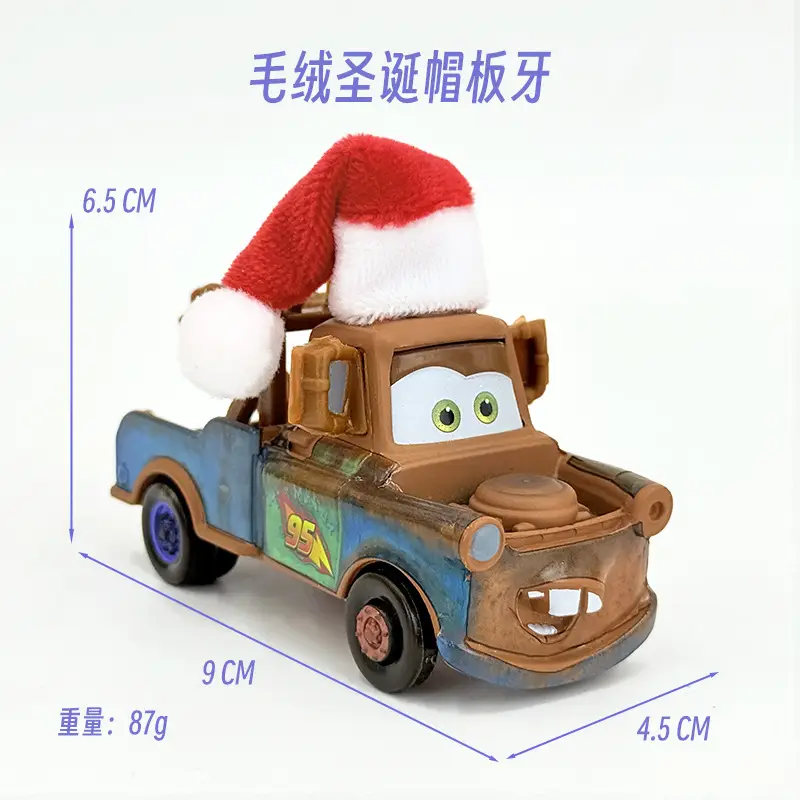 Cross-Border Cars Christmas Hat Series Christmas Gift Lightning Mcqueen Alloy Racing Toy Boy