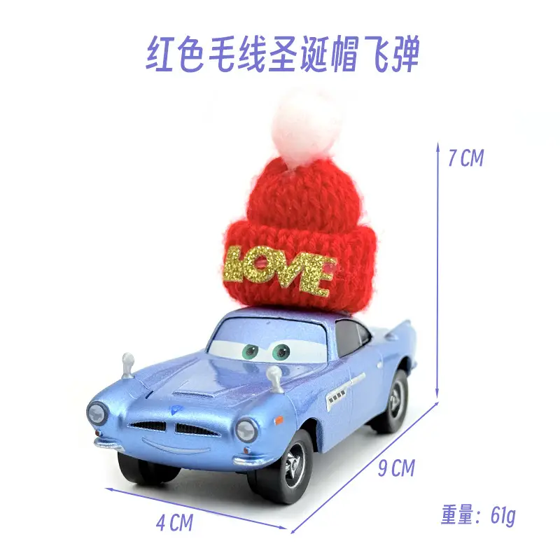 Cross-Border Cars Christmas Hat Series Christmas Gift Lightning Mcqueen Alloy Racing Toy Boy