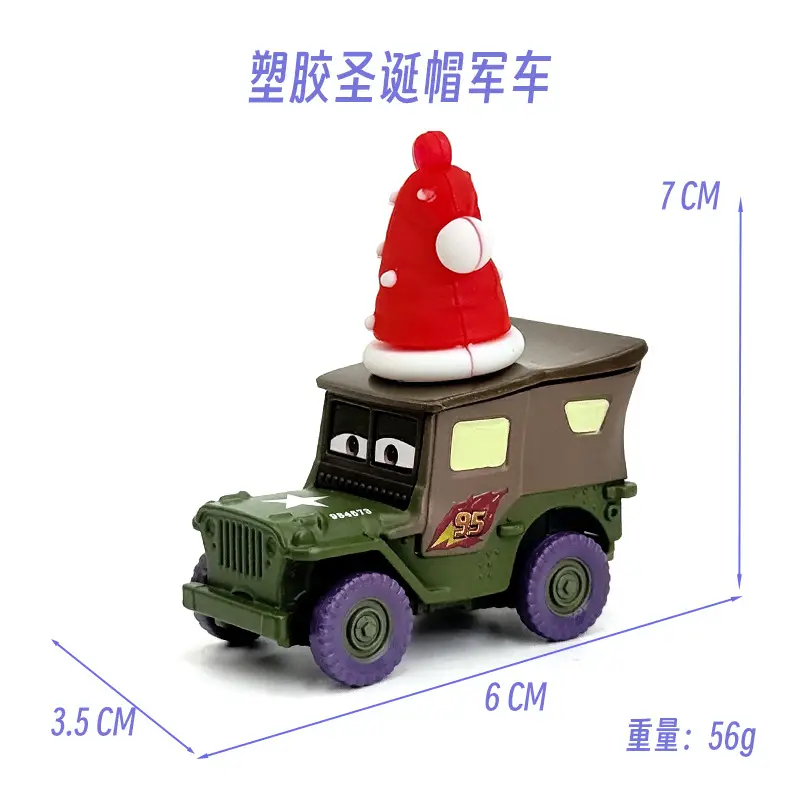 Cross-Border Cars Christmas Hat Series Christmas Gift Lightning Mcqueen Alloy Racing Toy Boy