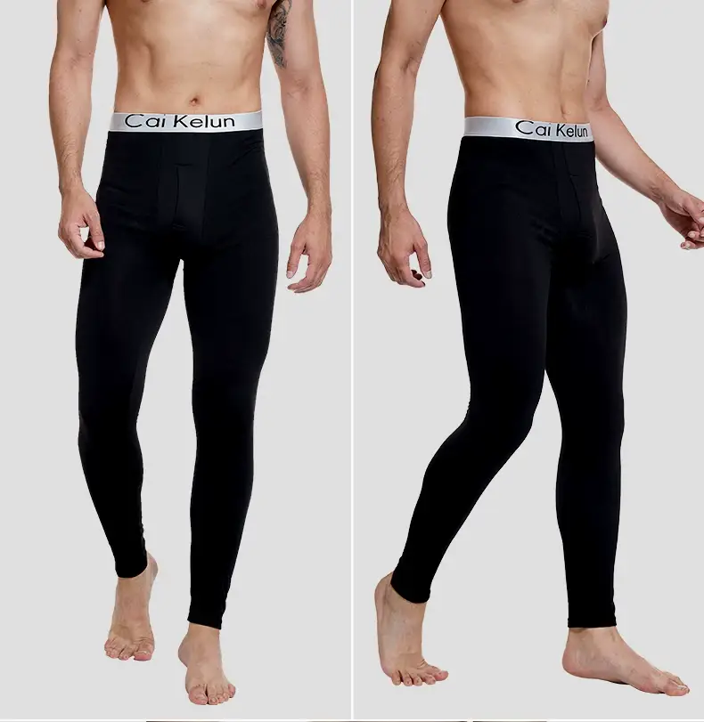 Men's Autumn Pants, Men's Velvet Bottoming Pants, Thin Underpants, Cotton Wool Thermal Pants, Men's Winter High-Elastic Slim Velvet Pants — feature 20