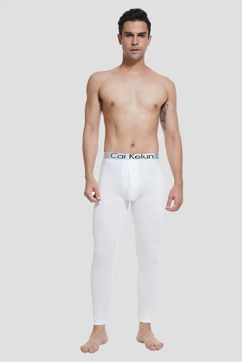 Men's Autumn Pants, Men's Velvet Bottoming Pants, Thin Underpants, Cotton Wool Thermal Pants, Men's Winter High-Elastic Slim Velvet Pants — feature 22