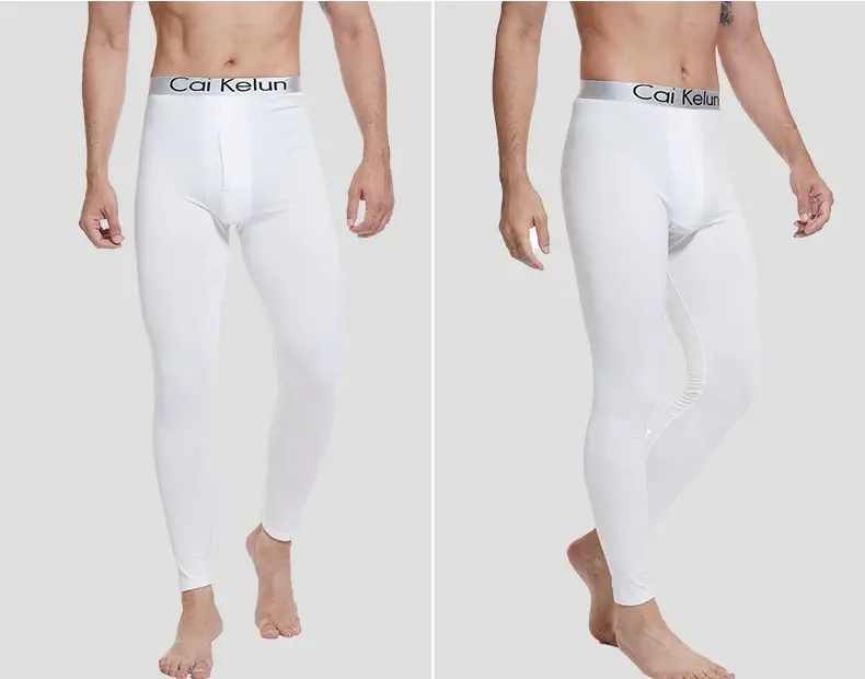 Men's Autumn Pants, Men's Velvet Bottoming Pants, Thin Underpants, Cotton Wool Thermal Pants, Men's Winter High-Elastic Slim Velvet Pants — feature 23