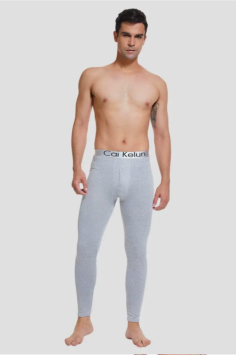 Men's Autumn Pants, Men's Velvet Bottoming Pants, Thin Underpants, Cotton Wool Thermal Pants, Men's Winter High-Elastic Slim Velvet Pants — feature 25