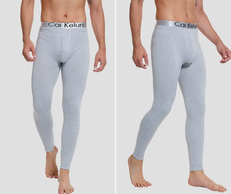 Men's Autumn Pants, Men's Velvet Bottoming Pants, Thin Underpants, Cotton Wool Thermal Pants, Men's Winter High-Elastic Slim Velvet Pants — feature 26
