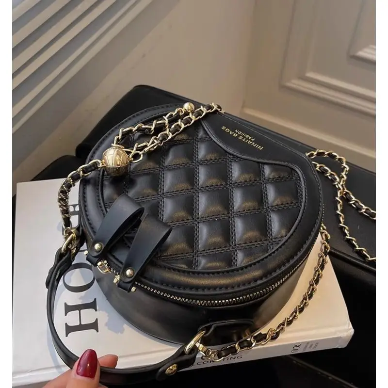 Black Quilted Satchel Bag for Women 2025 - Image 4