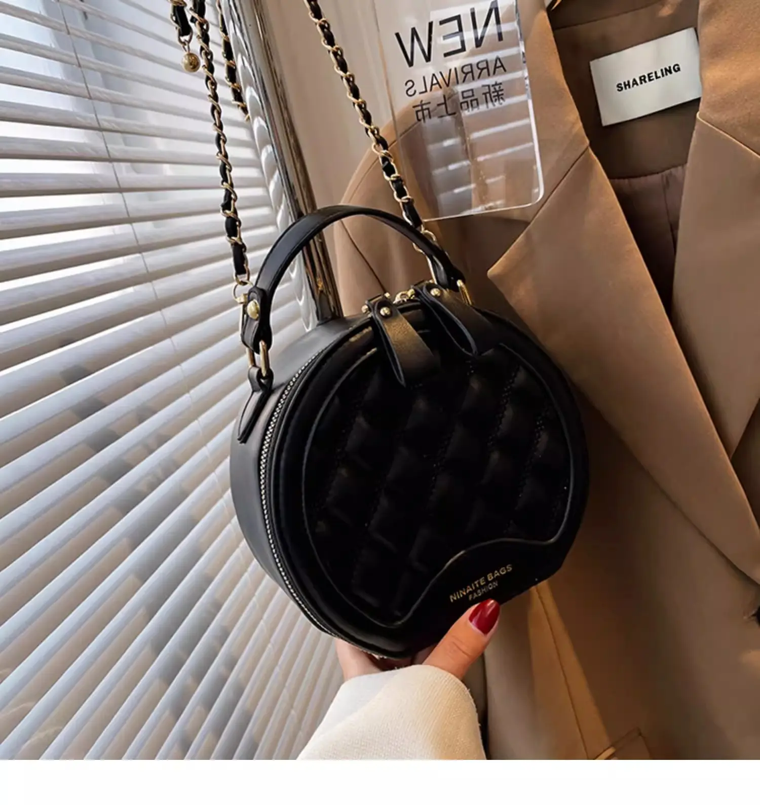 Black Quilted Satchel Bag for Women 2025 — feature 16