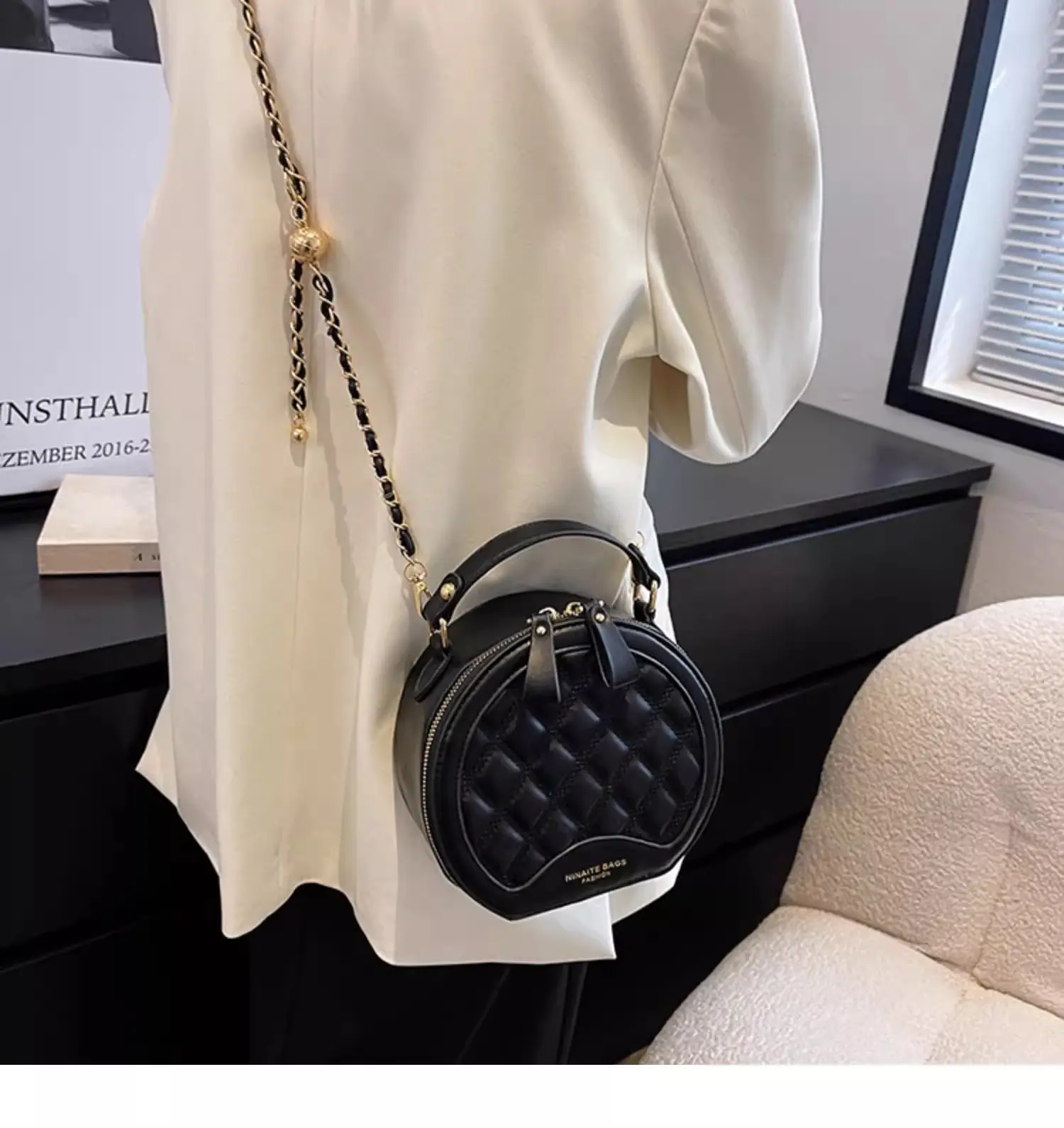 Black Quilted Satchel Bag for Women 2025 — feature 24