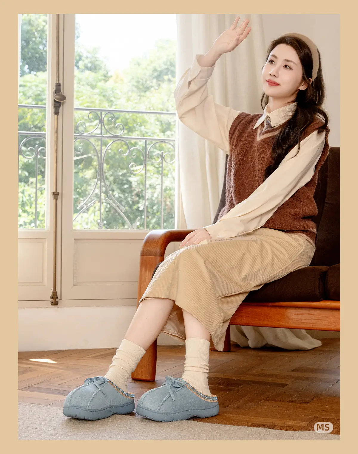 New Bow Slippers for Women Warm Fleece Lined Autumn Winter — feature 8