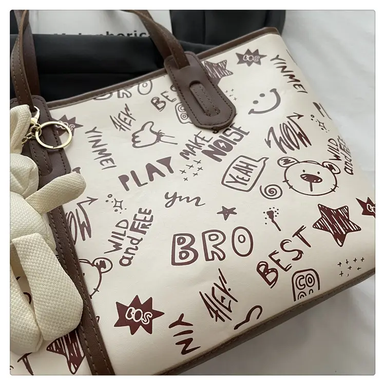 Cute Printed Shoulder Bag for Women Large Capacity Autumn New — feature 13