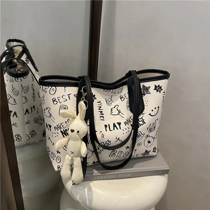 Cute Printed Shoulder Bag for Women Large Capacity Autumn New — feature 22