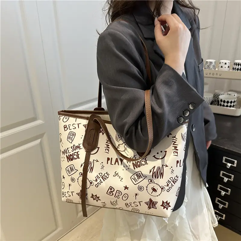 Cute Printed Shoulder Bag for Women Large Capacity Autumn New — feature 24