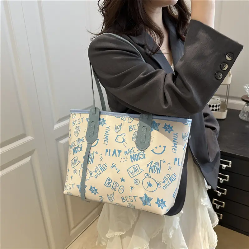 Cute Printed Shoulder Bag for Women Large Capacity Autumn New — feature 26