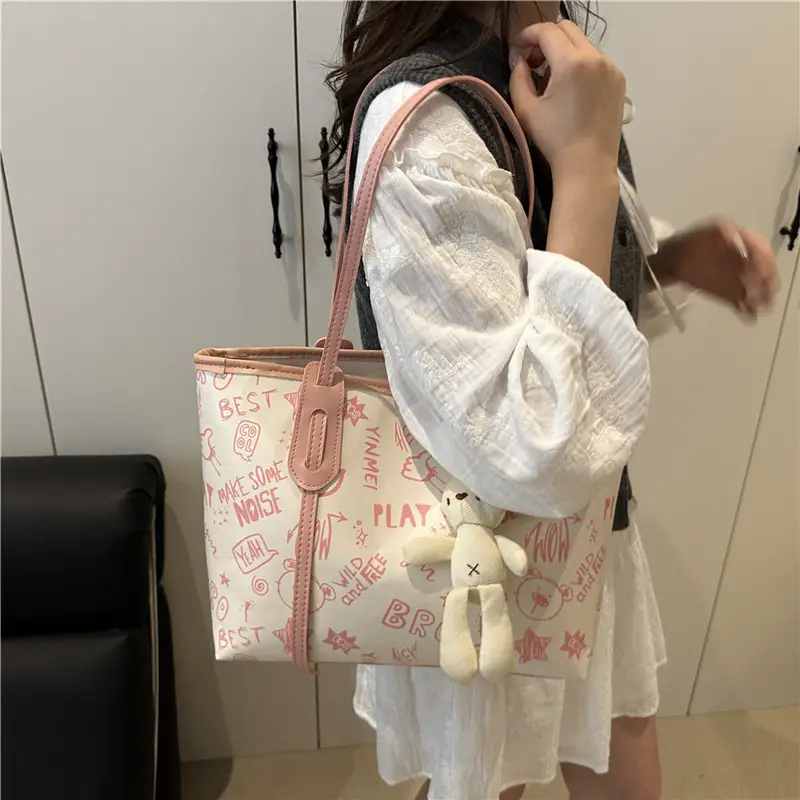Cute Printed Shoulder Bag for Women Large Capacity Autumn New — feature 27