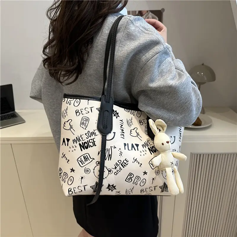 Cute Printed Shoulder Bag for Women Large Capacity Autumn New — feature 29