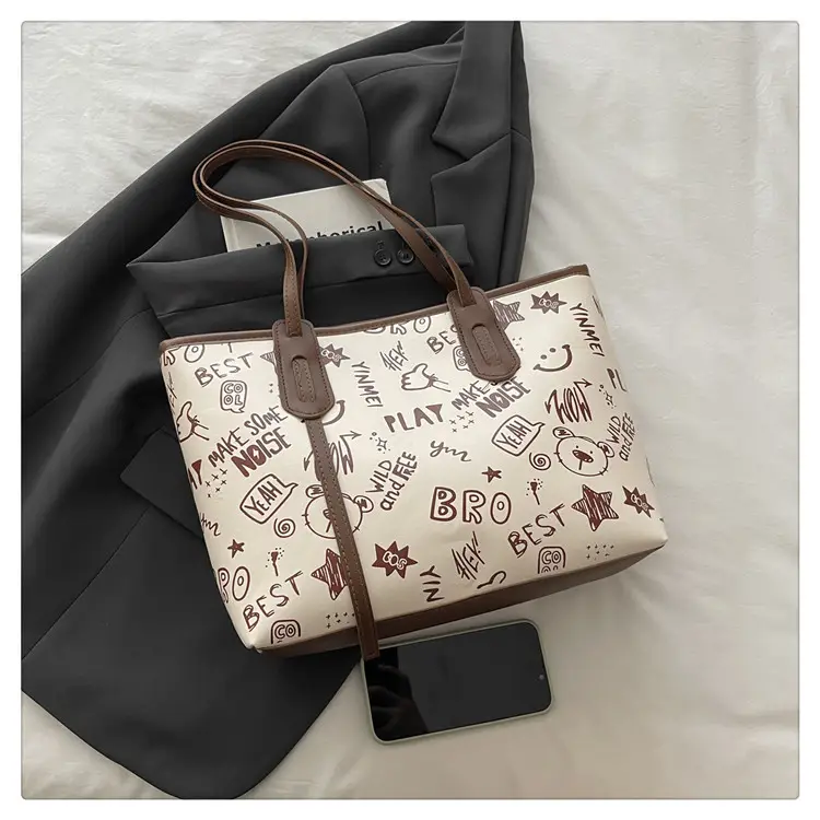 Cute Printed Shoulder Bag for Women Large Capacity Autumn New — feature 6