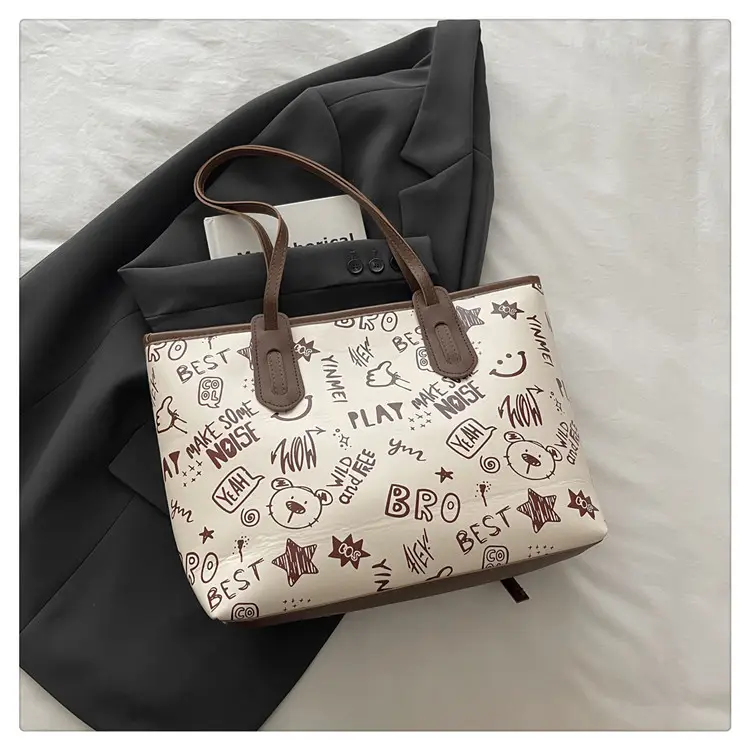 Cute Printed Shoulder Bag for Women Large Capacity Autumn New — feature 7