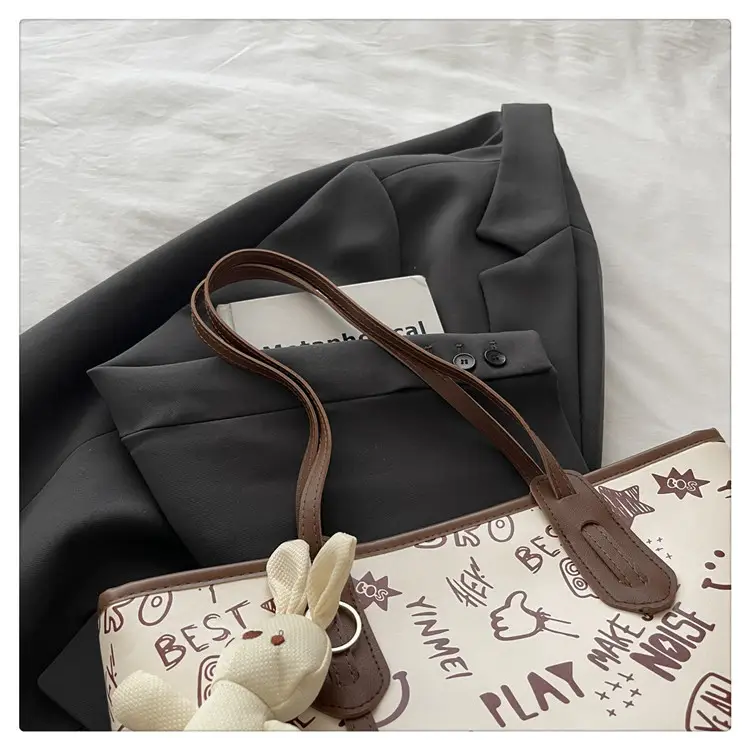 Cute Printed Shoulder Bag for Women Large Capacity Autumn New — feature 8
