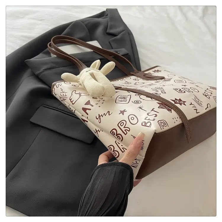 Cute Printed Shoulder Bag for Women Large Capacity Autumn New — feature 9