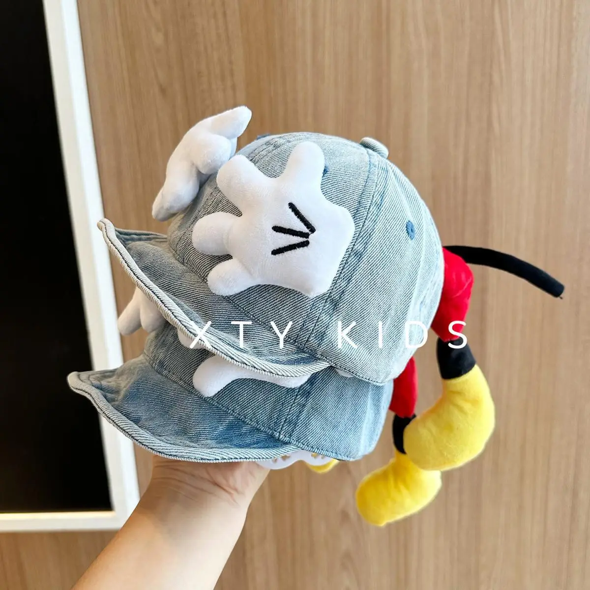 Cute Denim Cat Cap for Kids Sun Hat — feature 2