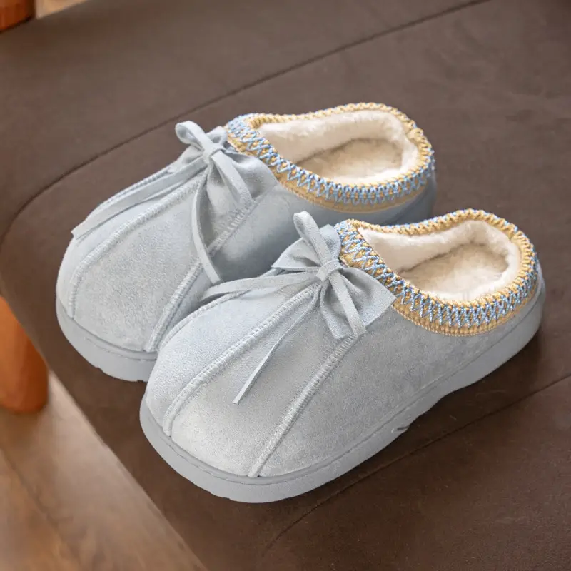 Cross-Border Autumn and Winter Lace Ethnic Style Fashionable Cotton Slippers for Men and Women, Indoor and Outdoor Warm Cotton Slippers for Couples Wholesale - Image 6