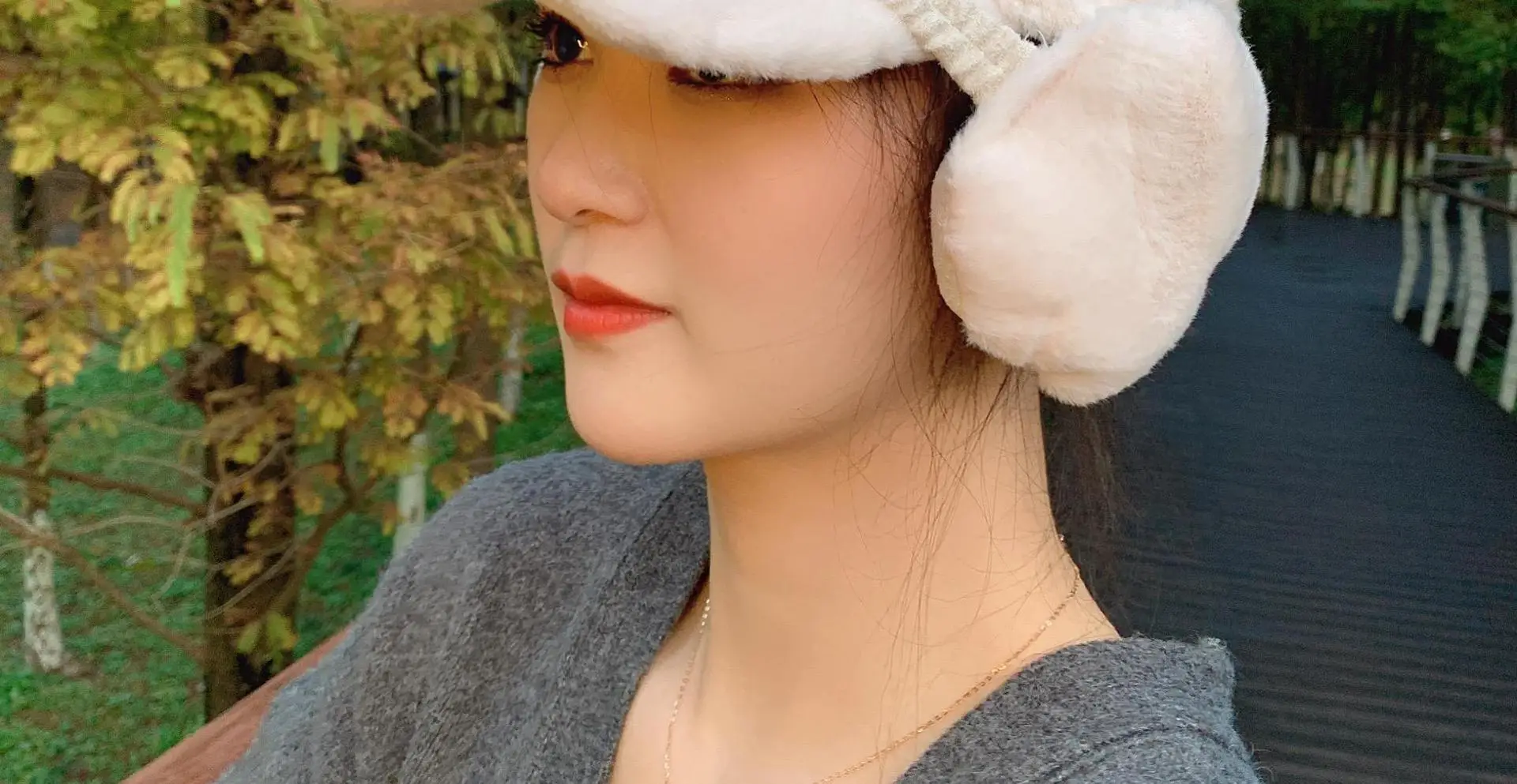 Women's Fleece Lined Winter Baseball Cap with Ponytail — feature 16