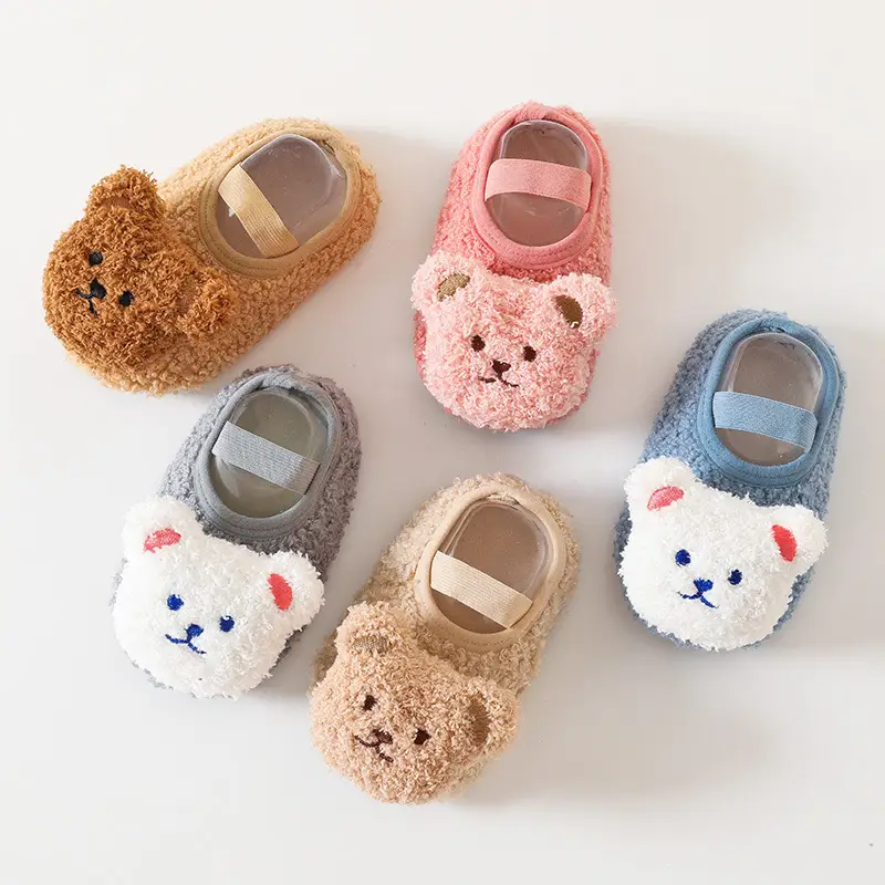 Baby Soft Fluffy Shoes for Kids Indoor Cool Non-Slip