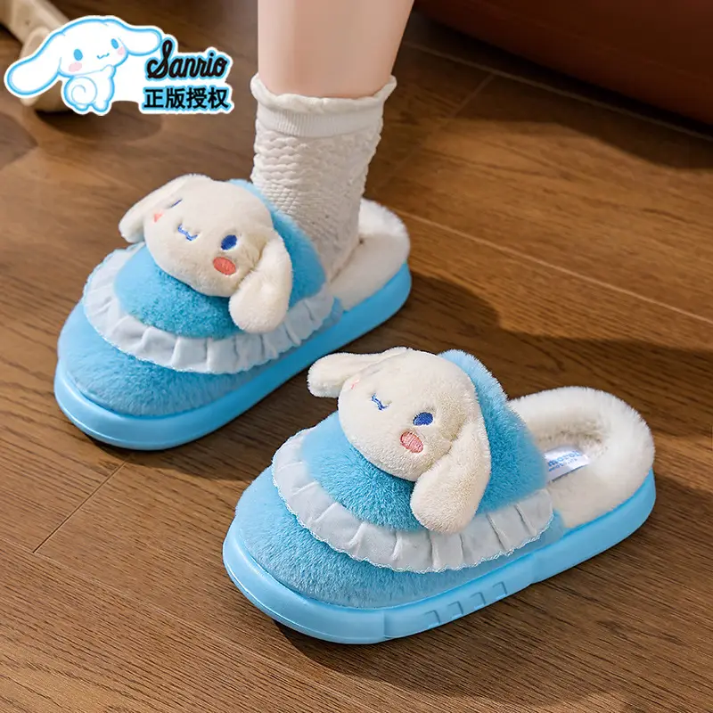 2025 Sanrio Kuromi Winter Cotton Slippers Women Pink - Image 11