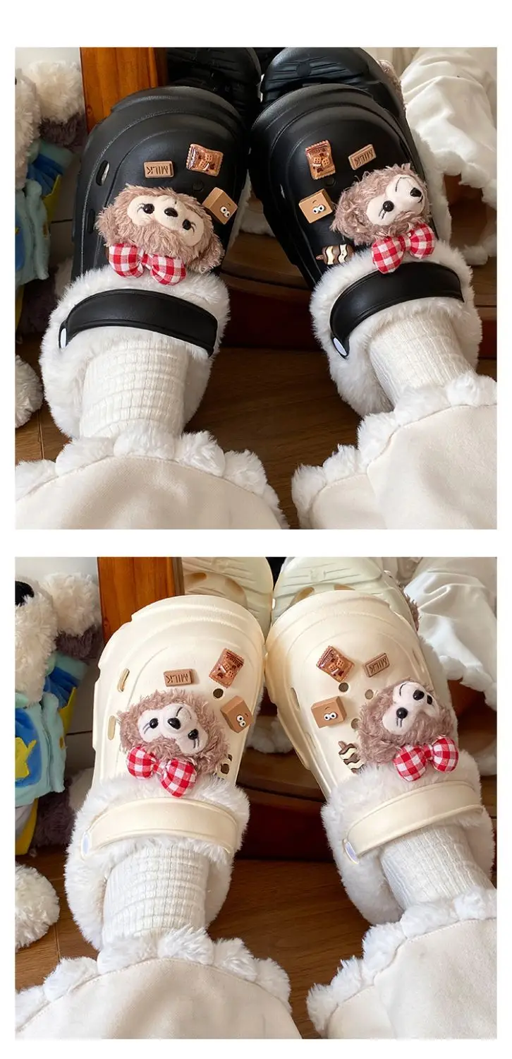 Winter Fleece Lined Clogs for Women Pink — feature 21