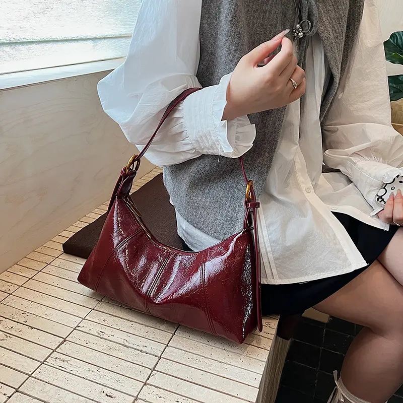 Brown Leather Shoulder Crossbody Bag for Women 2025 - Image 7