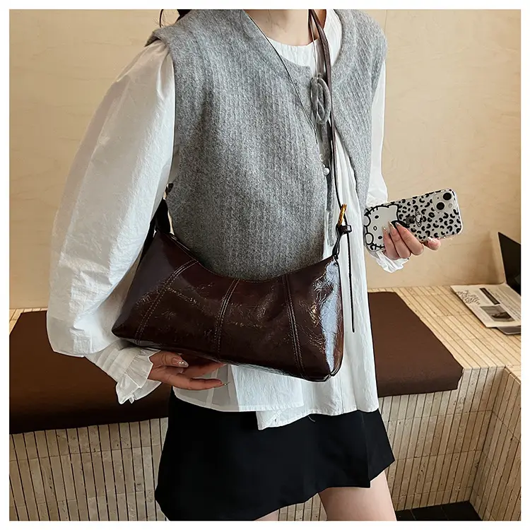 Brown Leather Shoulder Crossbody Bag for Women 2025 — feature 22