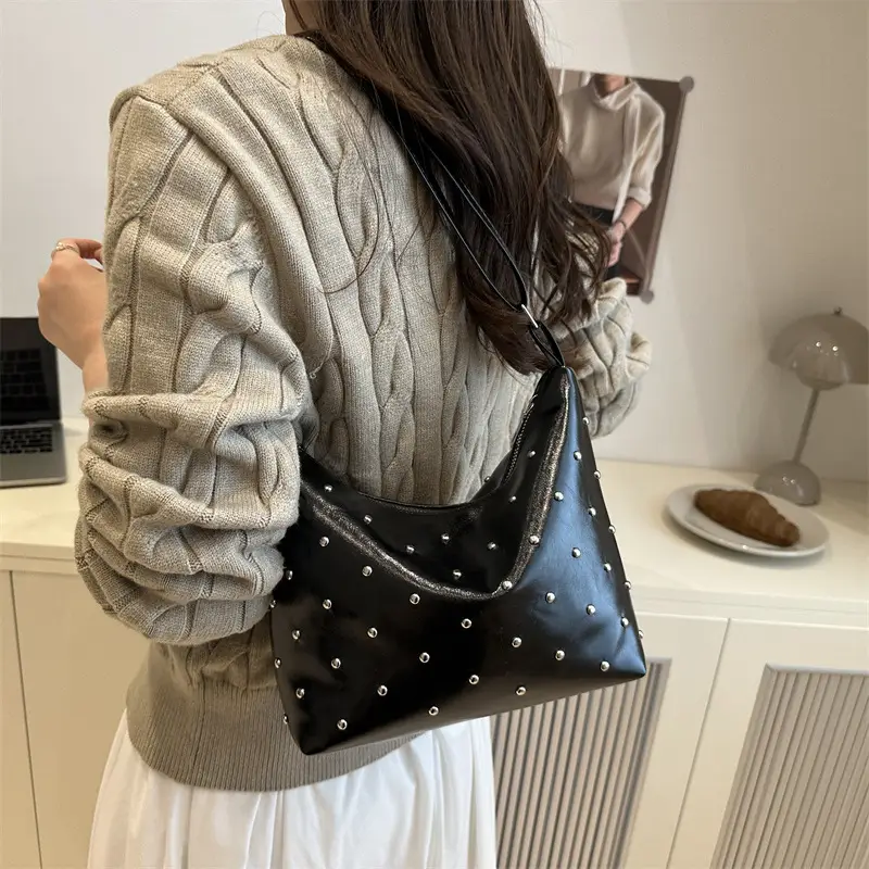 Trendy Red Polka Dot Shoulder Crossbody Bag for Women - Image 8
