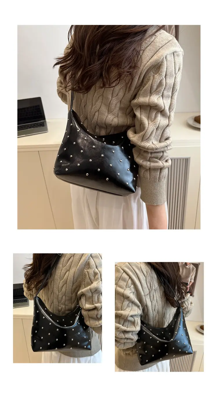 Trendy Red Polka Dot Shoulder Crossbody Bag for Women — feature 10