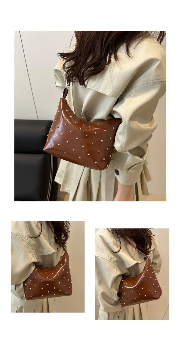 Trendy Red Polka Dot Shoulder Crossbody Bag for Women — feature 11