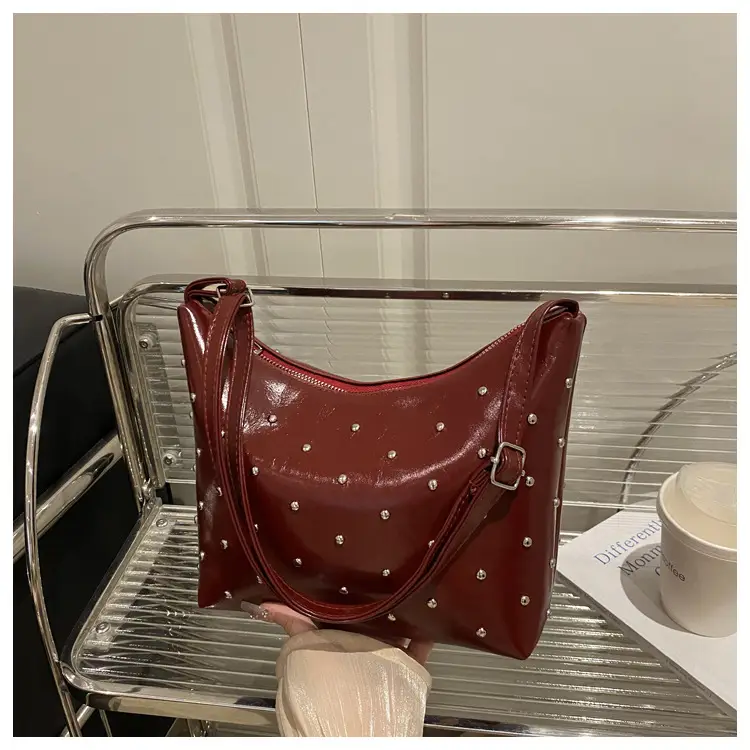 Trendy Red Polka Dot Shoulder Crossbody Bag for Women — feature 15