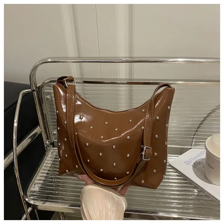 Trendy Red Polka Dot Shoulder Crossbody Bag for Women — feature 16