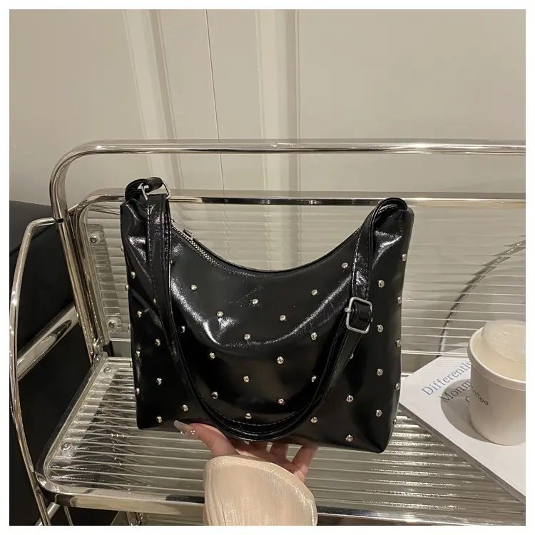 Trendy Red Polka Dot Shoulder Crossbody Bag for Women — feature 17