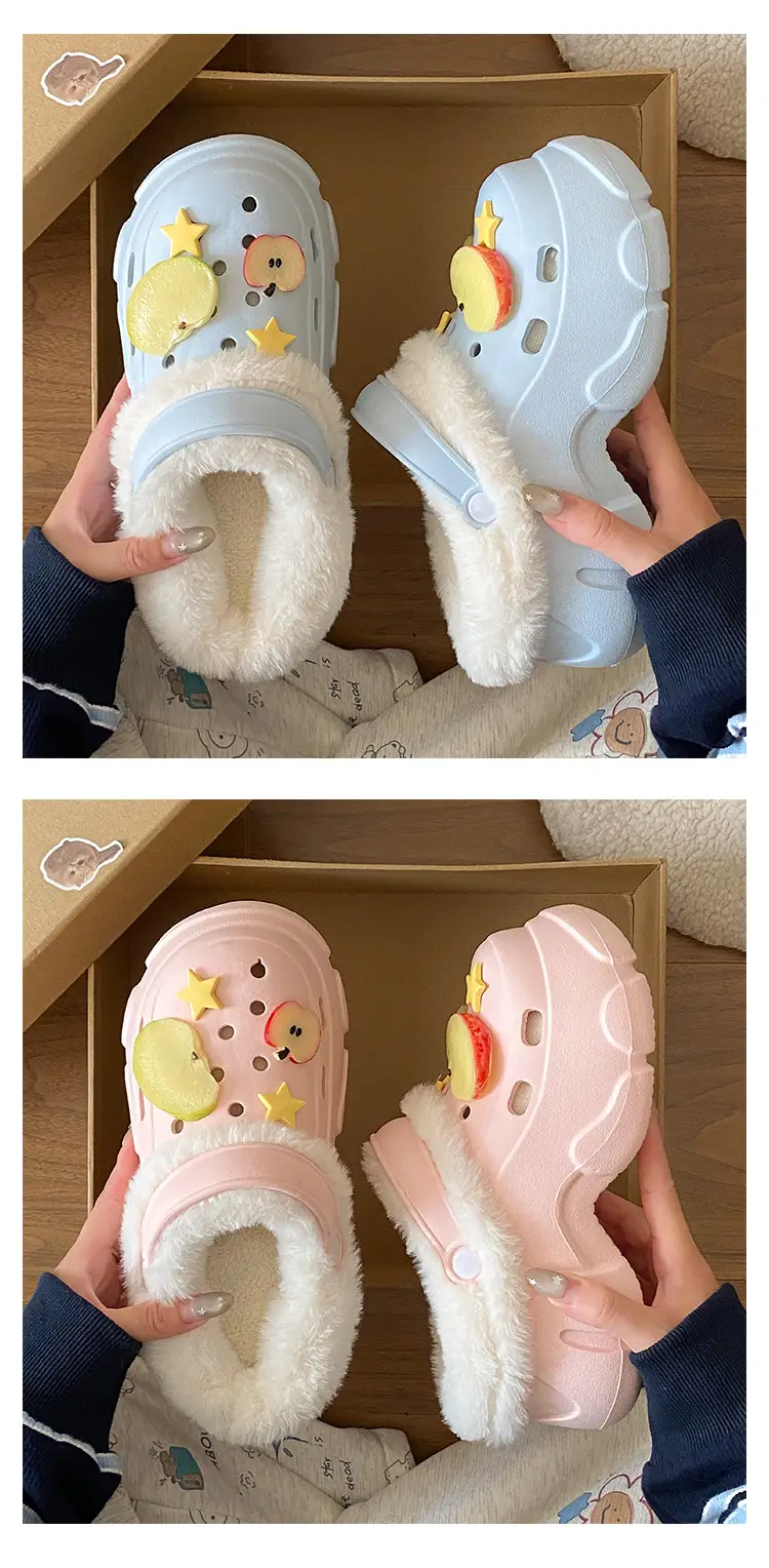 Winter Furry Thick-Soled Student Slippers Women — feature 13