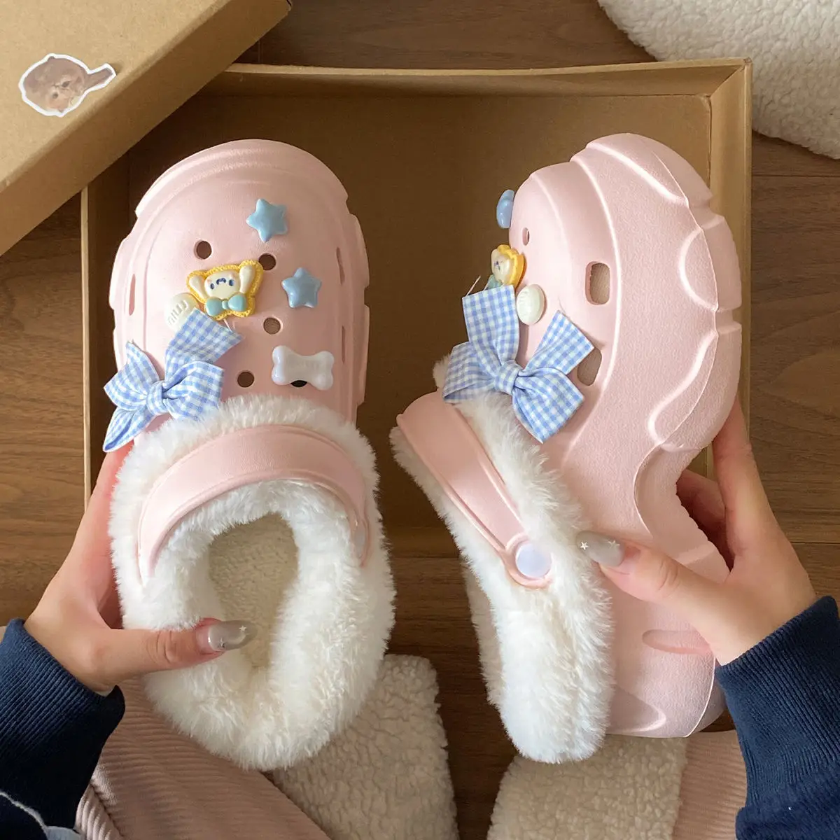 Detachable Warm Eva Clogs for Kids Autumn Winter — feature 27