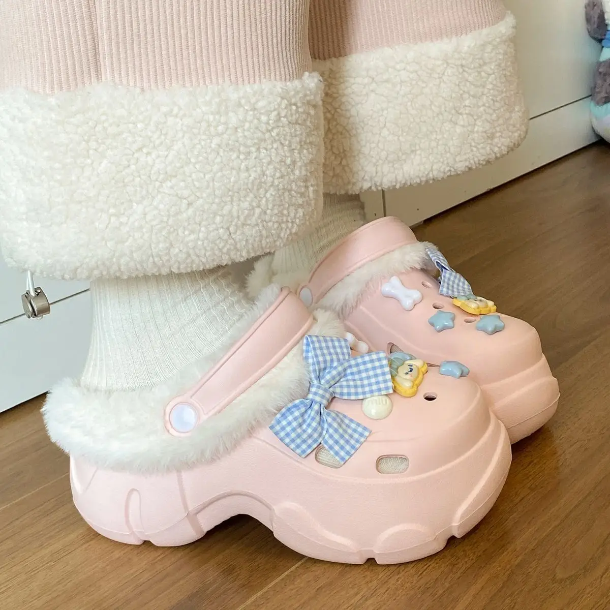 Detachable Warm Eva Clogs for Kids Autumn Winter — feature 31