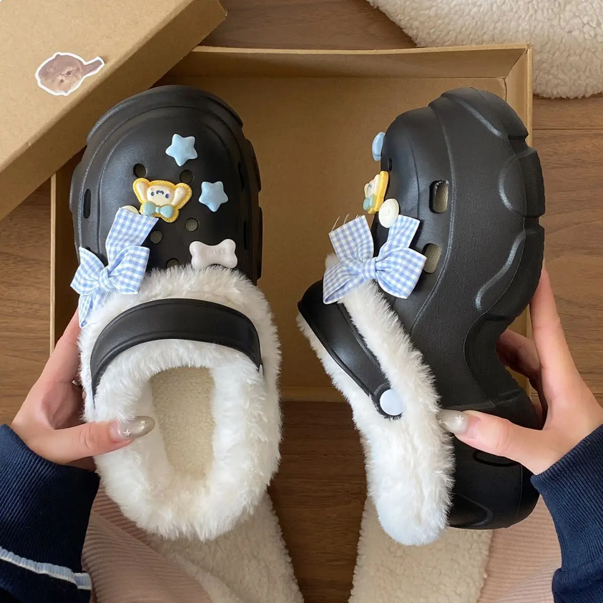 Detachable Warm Eva Clogs for Kids Autumn Winter — feature 32