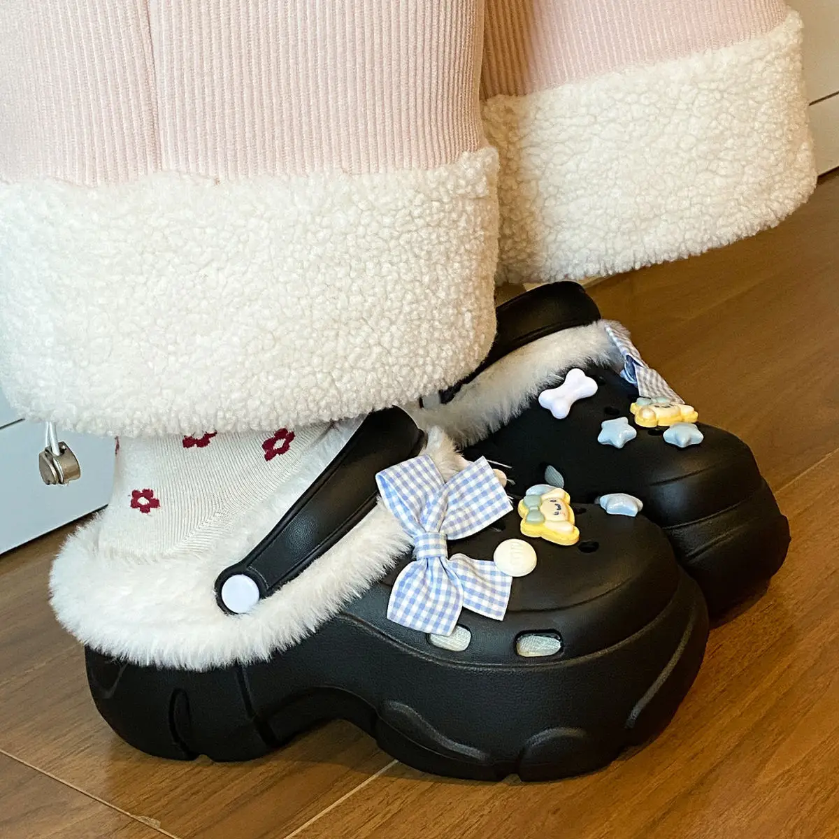 Detachable Warm Eva Clogs for Kids Autumn Winter — feature 36