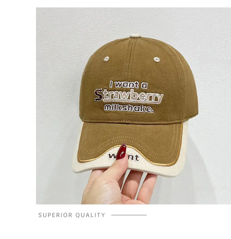 Korean Style Letter Embroidered Baseball Cap for Men Women — feature 8