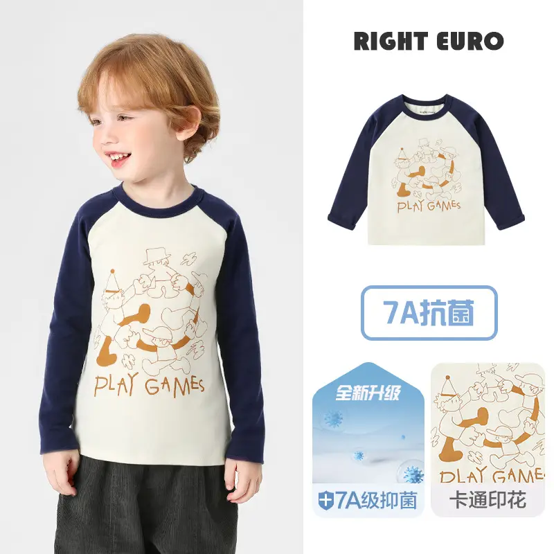 Right European Boys Raglan Sleeve T-Shirt Autumn 2025 - Image 2