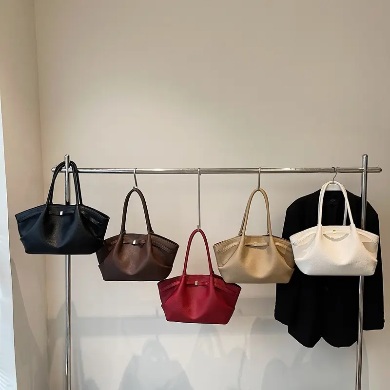 Brown Pleated Shoulder Bag for Women 2025 - Image 7