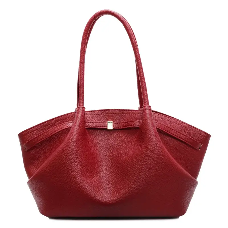 Brown Pleated Shoulder Bag for Women 2025 - Image 4