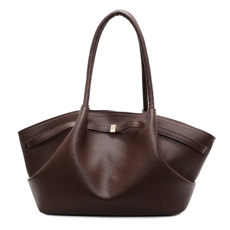 Brown Pleated Shoulder Bag for Women 2025 - Image 5