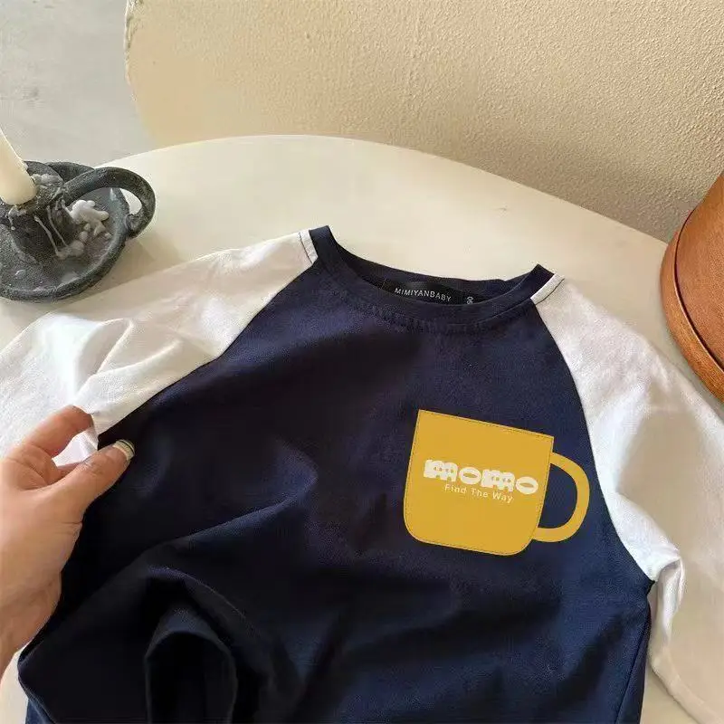 Baby Korean Style Yellow T-Shirt Set with Star Pants — feature 4